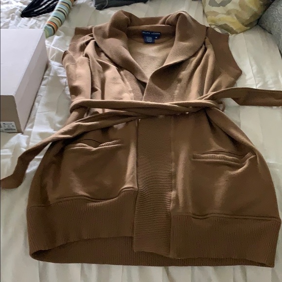 Sleeveless sweatshirt cardigan - Picture 2 of 2